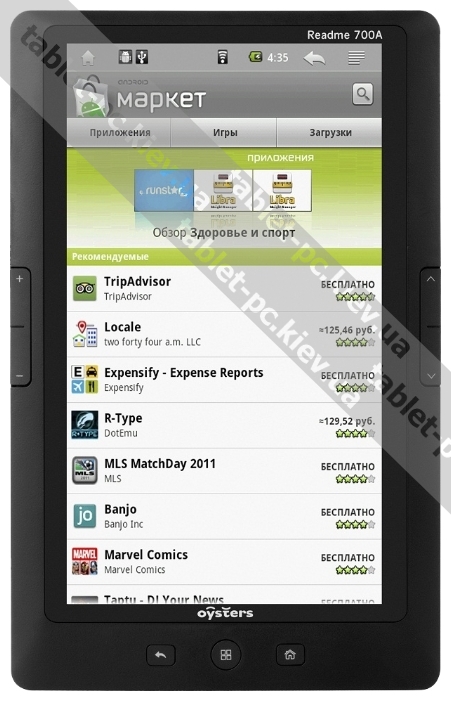 Oysters Readme 700 A